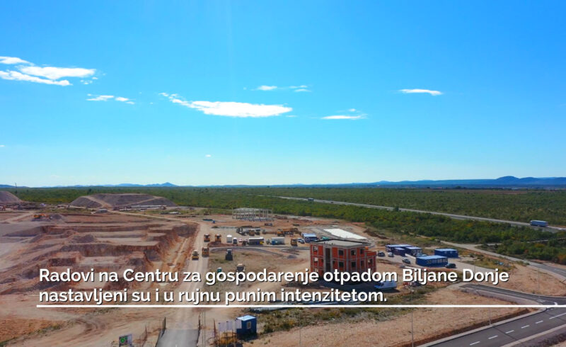 Radovi na izgradnji CGO-a Biljane Donje od 30. rujna 2021.